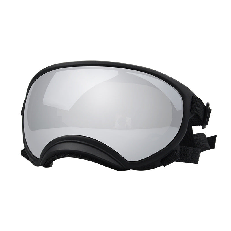 Duststorm trail goggles, black frame with silver mirror lens