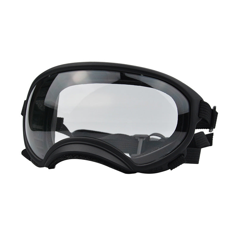 Duststorm trail goggles, black frame with clear lens