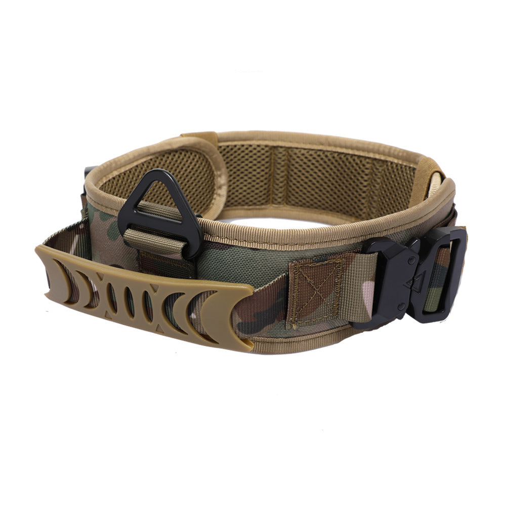 Anchor tactical dog collar in CP Camo with control handle