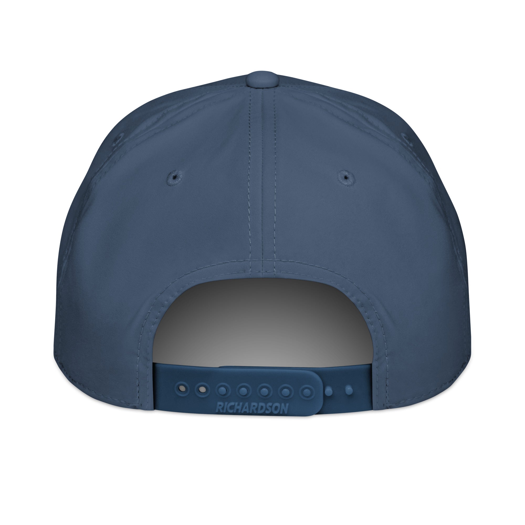 Red Wolf Rope Cap in Light Blue, back view, showing the adjustable snapback closure