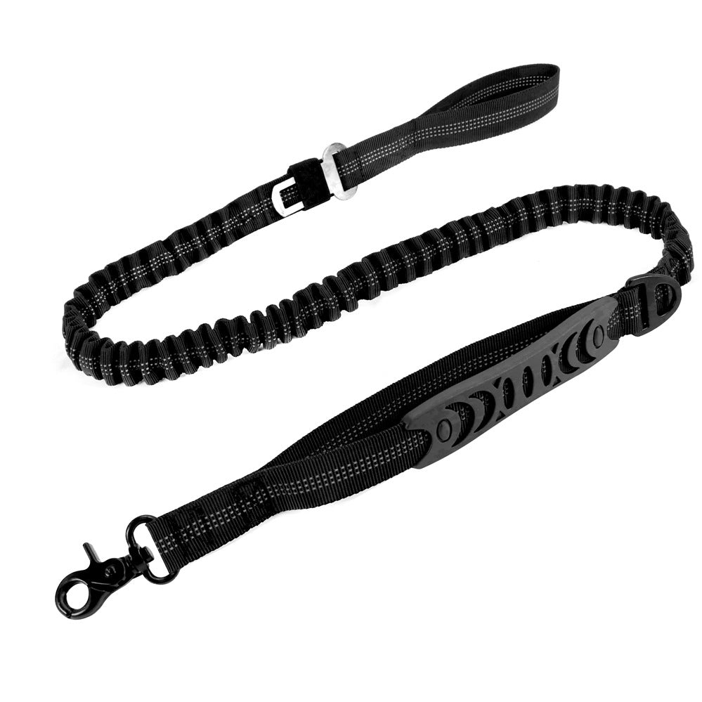 Full length of the Slackline bungee lead with loop handle and clip